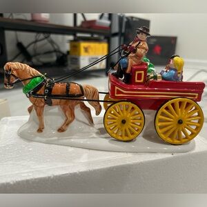 ✨•Department 56 Hitch-Up the Buckboard Christmas village decoration•✨